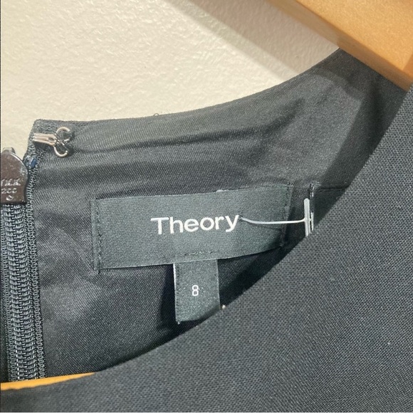 Theory Helaina Classic Dress Black Wool Size 8 Sleeveless - Picture 15 of 15